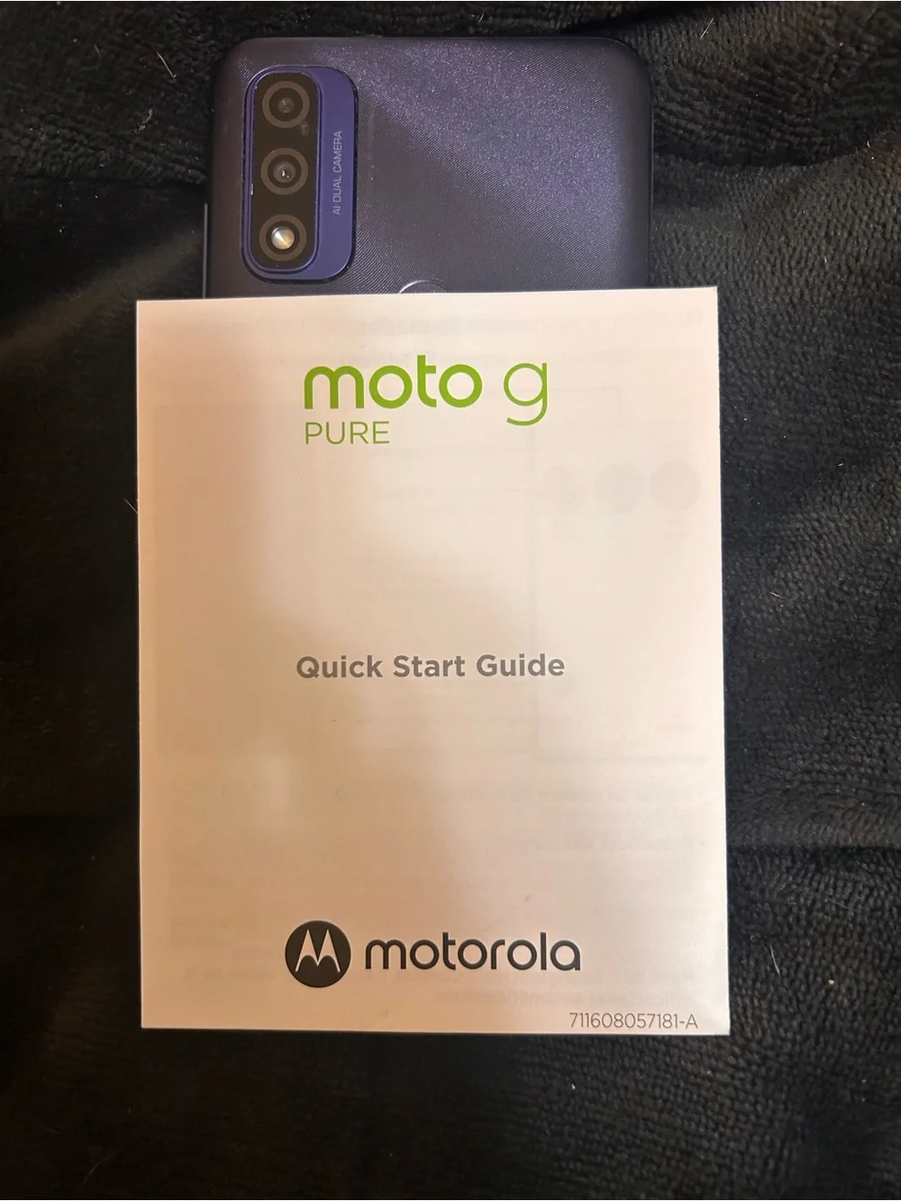 Motorola moto g Pure Smartphone - Yellow and Black Packaging